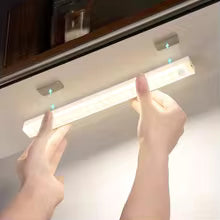 Motion Sensor LED Night Light USB Rechargeable Bedside Lamp Wireless Portable Cabinet Tube Light for Kitchen Wardrobe Staircase