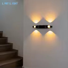 RGB Night Light Motion Sensor Stair Lights Indoor Nightlight Rechargeable Motion Sensor Light for Stairway Hallway Bedroom