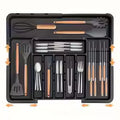 BPA Free Large Expandable Cutlery Tray - Kitchen Drawer Organizer for Silverware