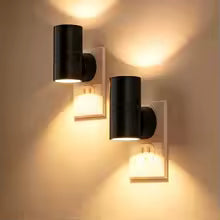 LED Night Lights Plug Into Wall with Light Sensor Night Lamps Adjustable Brightness for Bathroom Hallway Bedroom Stairway